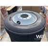 Image 3 : (UNUSED) (8) 11R24.5 TRUCK TIRES & STEEL RIMS