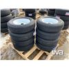 Image 2 : (8) ST205/75R15 TRAILER TIRES & RIMS