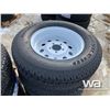 Image 3 : (8) ST205/75R15 TRAILER TIRES & RIMS