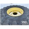 Image 3 : (2) MICHELIN 710/75R34 TRACTOR TIRES ON JD RIMS