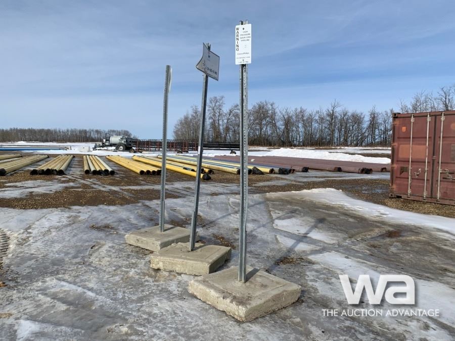 (3) SIGN POSTS - Weaver Bros. Auctions Ltd.