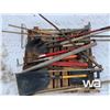 Image 3 : ASSORTED SHOVELS, RAKES, SLEDGE HAMMER, ICE PICKS