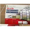 Image 2 : 12 X 8 FT. POLYCARBONATE GREENHOUSE
