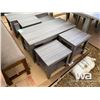 Image 2 : DISTRESSED GREY COFFEE TABLE SET