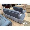 Image 3 : TWO TONE GREY RECLINING SOFA & LOVE SEAT