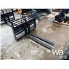 Image 2 : (UNUSED) SKID STEER 48" HYD. PALLET FORKS