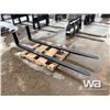 Image 2 : (UNUSED) SKID STEER 96" PALLET FORKS