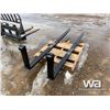 Image 3 : (UNUSED) SKID STEER 96" PALLET FORKS