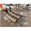 Image 2 : (UNUSED) SKID STEER 72" PALLET FORKS
