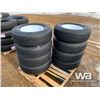 Image 2 : (8) ST225/75R15 TRAILER TIRES & RIMS