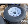 Image 3 : (8) ST225/75R15 TRAILER TIRES & RIMS