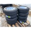 Image 2 : (8) KAPSEN ST205/75R14 TRAILER TIRES & RIMS