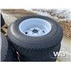 Image 3 : (8) KAPSEN ST205/75R14 TRAILER TIRES & RIMS