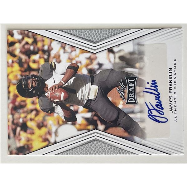 Missouri Tigers James Franklin 2014 Leaf Draft signed trading card