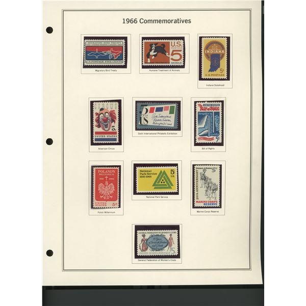 1966 United States Commemorative Stamp Set