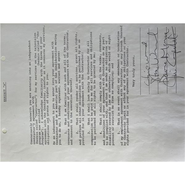 Traffic signed contract