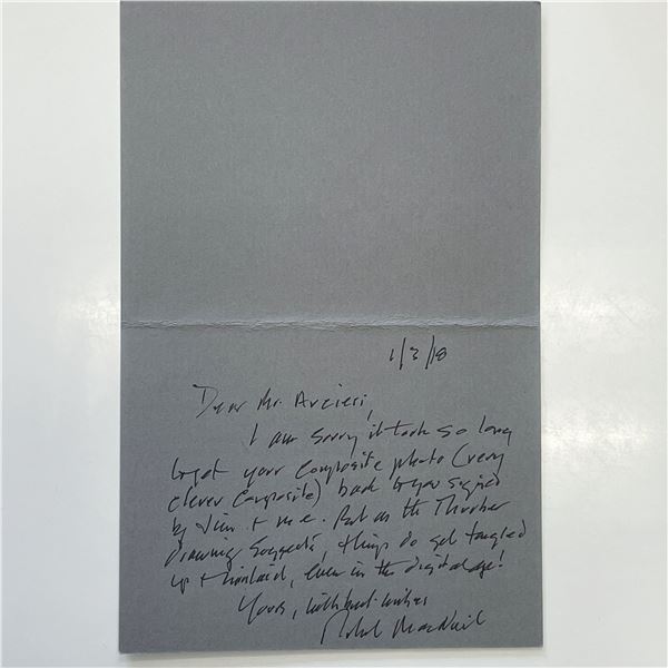 Robert MacNeil signed letter