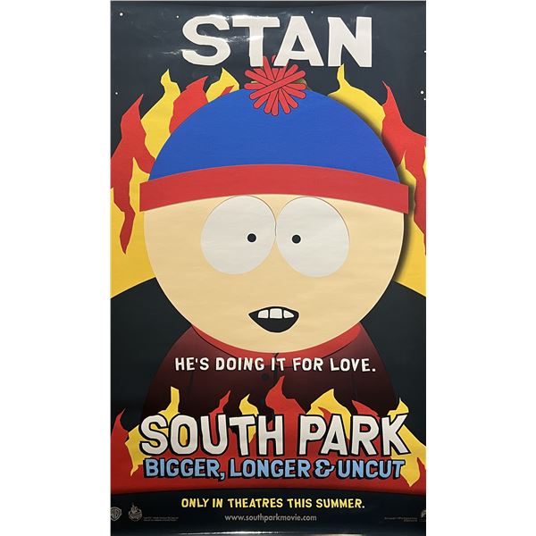 South Park Stan 1999 Bigger Longer Uncut Original Bus Shelter Movie Poster