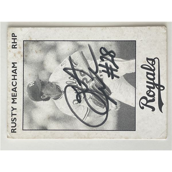 Kansas City Royals Rusty Meacham signed trading card