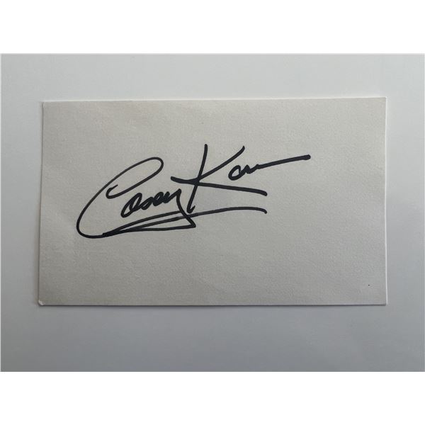 DJ Casey Kasem original signature