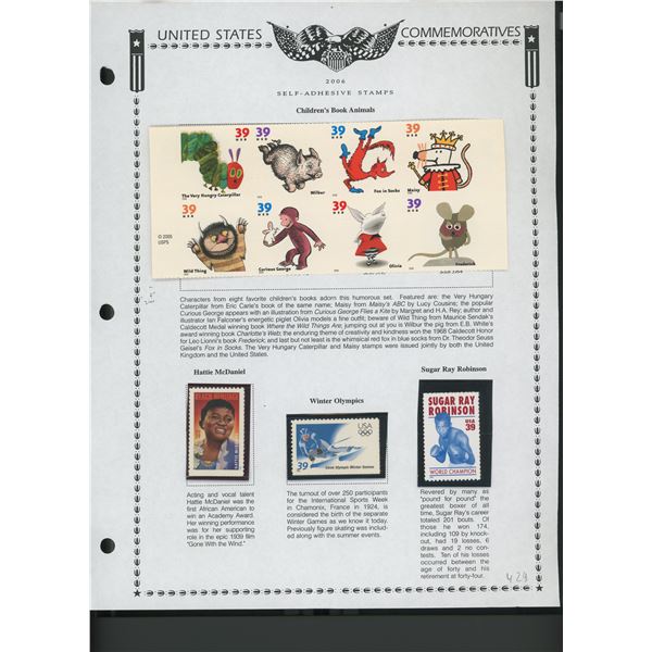 2006 United States Self-Adhesive Booklet Stamp Set