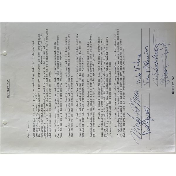 Manfred Mann signed contract