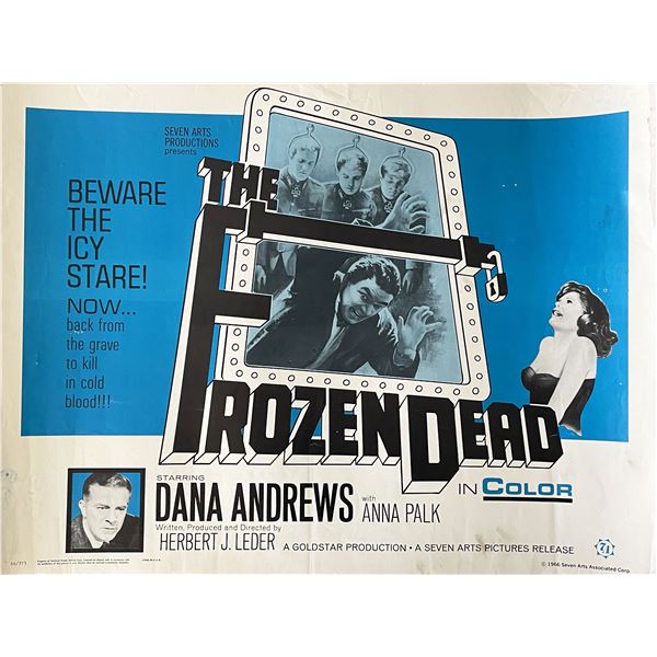 The Frozen Dead 1967 vintage movie poster