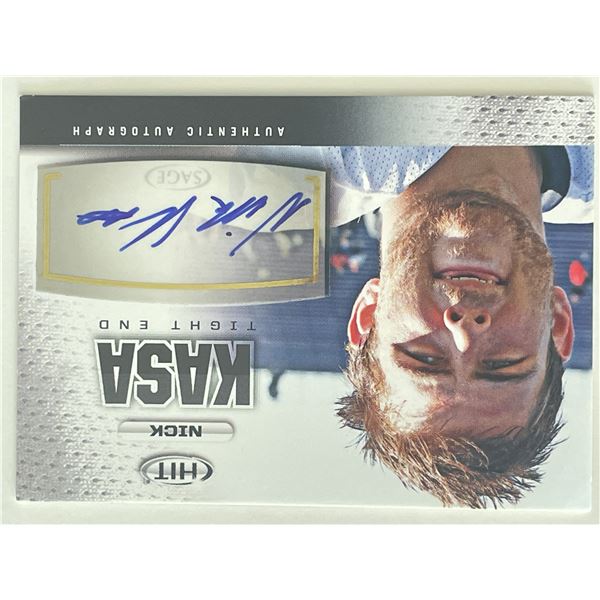 Nick Kasa signed autograph card