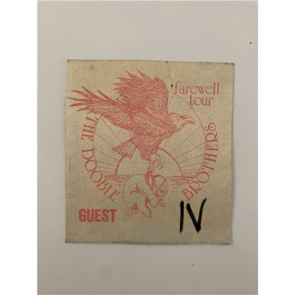 The Doobie Brothers Farewell Tour Backstage Pass