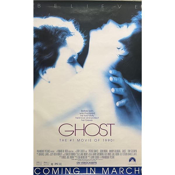 Ghost 1990 original teaser movie poster