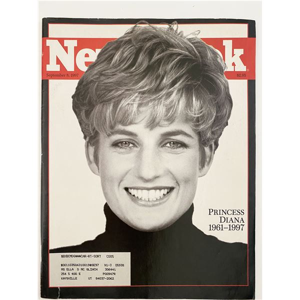 Princess Diana Newsweek magazine dated September 8, 1997