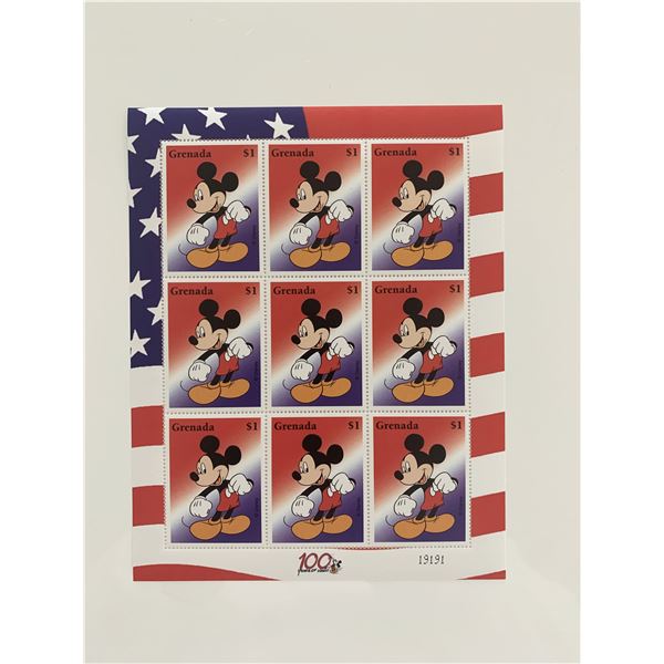 Grenada 1$ Mickey Mouse Stamp Set