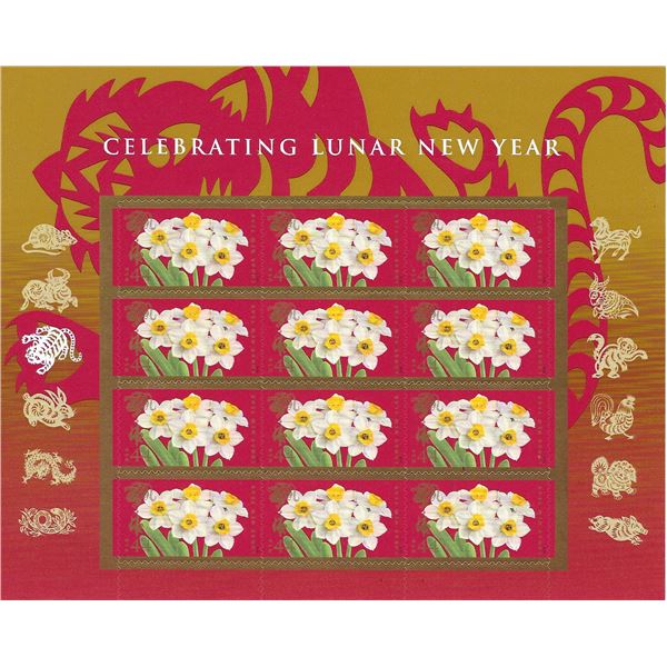 Celebrating Lunar New Year stamp sheet