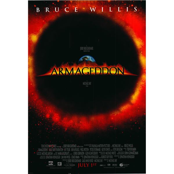Armageddon 1998 original double-sided one sheet poster