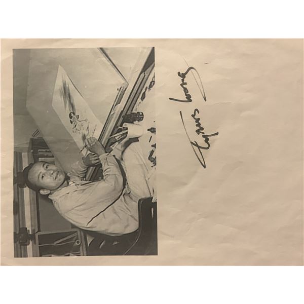 Bambi Artist Tyrus Wong signed photo