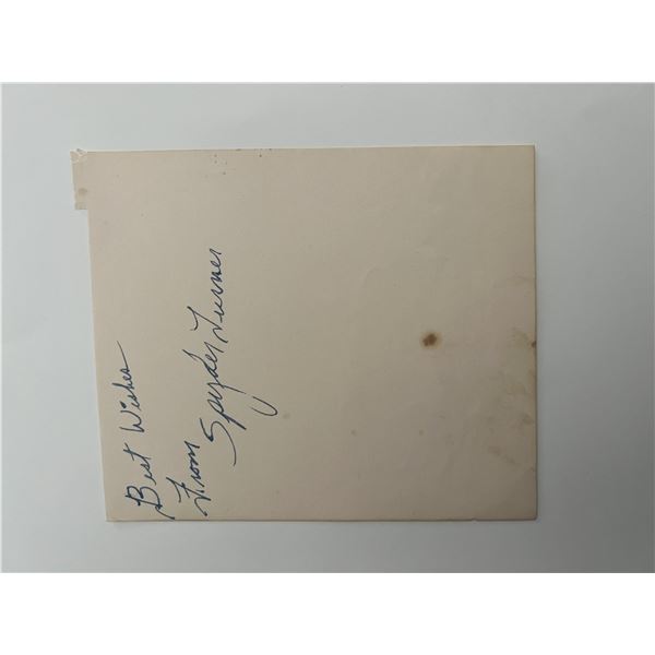 Spyder Turner original signature