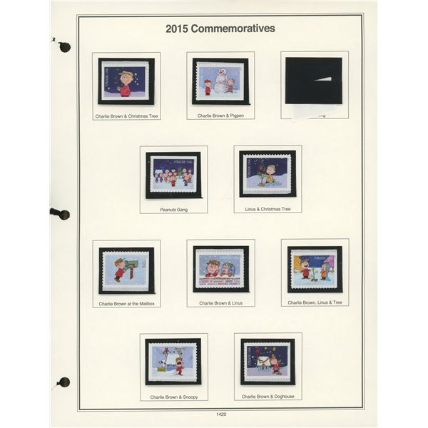 2015 Commemorative Charlie Brown Stamps