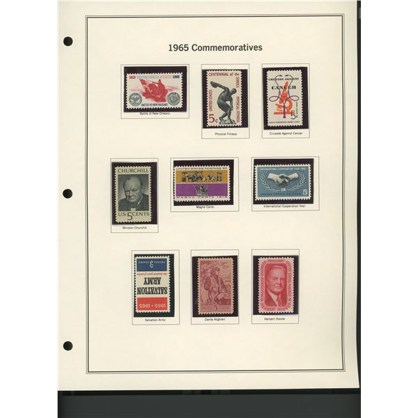 1965 United States Commemorative Stamp Set