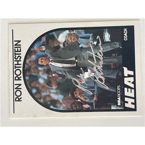 Miami Heat Ron Rothstein 1990-91 NBA Hoops Coach #318 signed trading card