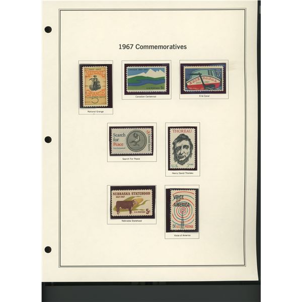 1967 United States Commemorative Stamp Set