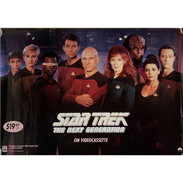 Star Trek The Next Generation on Video Cassette original movie poster