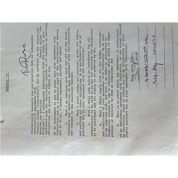 Tim Rose signed contract