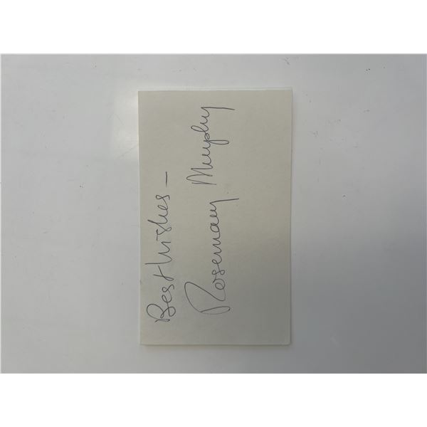 Actress Rosemary Murphy original signature