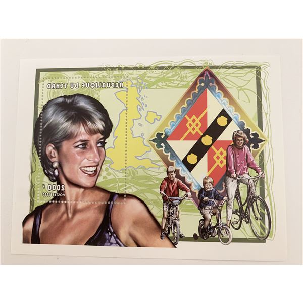 Republique Du Tchad Princess Diana commemorative stamp