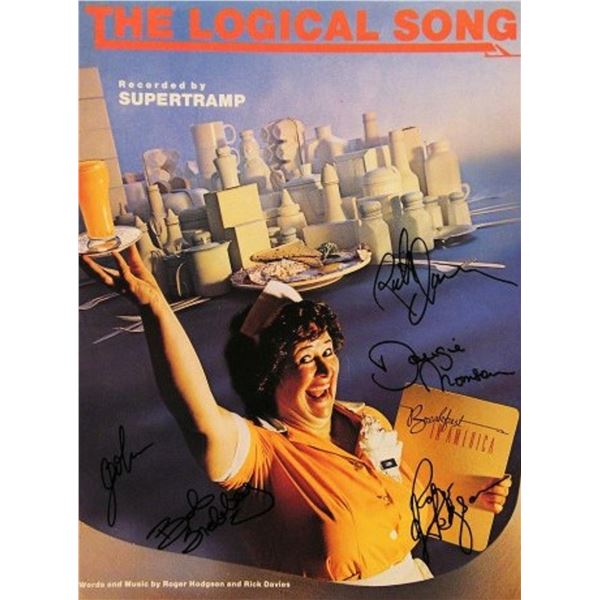 Supertramp signed sheet music
