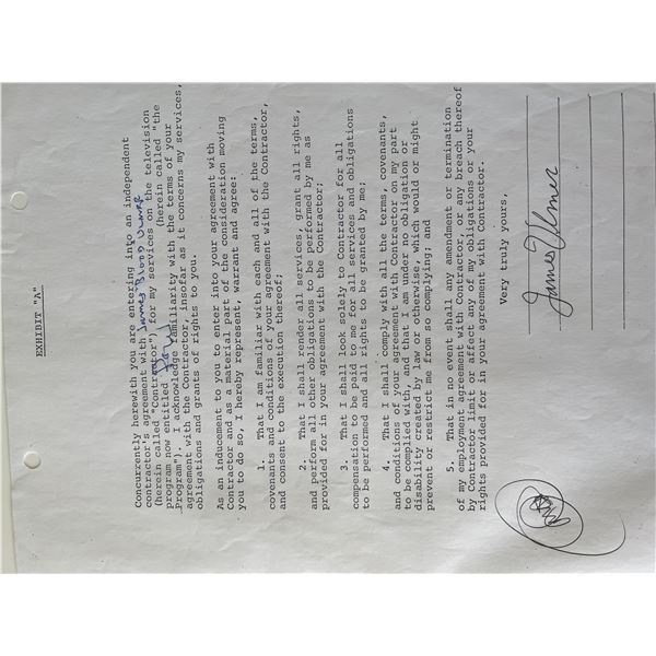 James "Blood" Ulmer signed contract