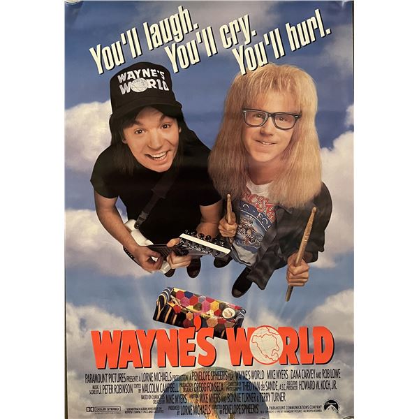 Wayne's World 1992 original movie poster