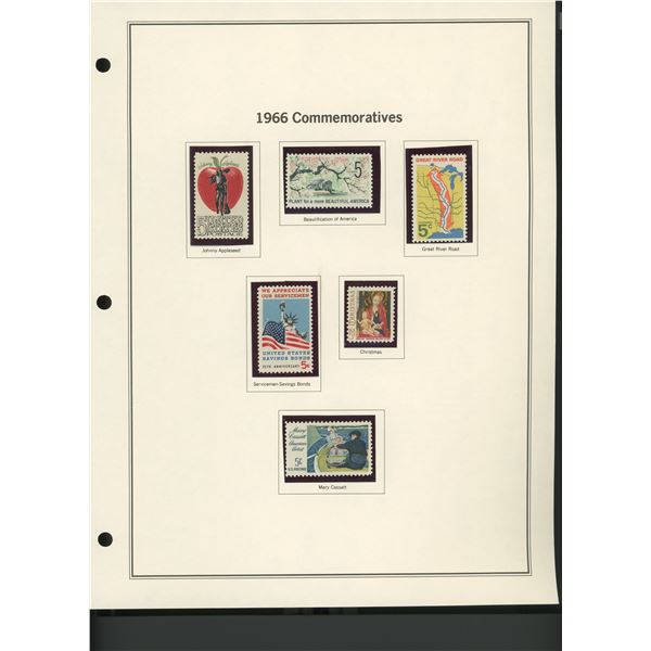1966 United States Commemorative Stamp Set