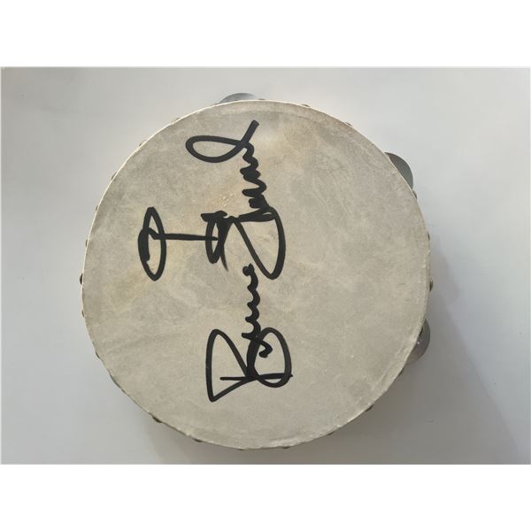 Bruce Channel signed tambourine