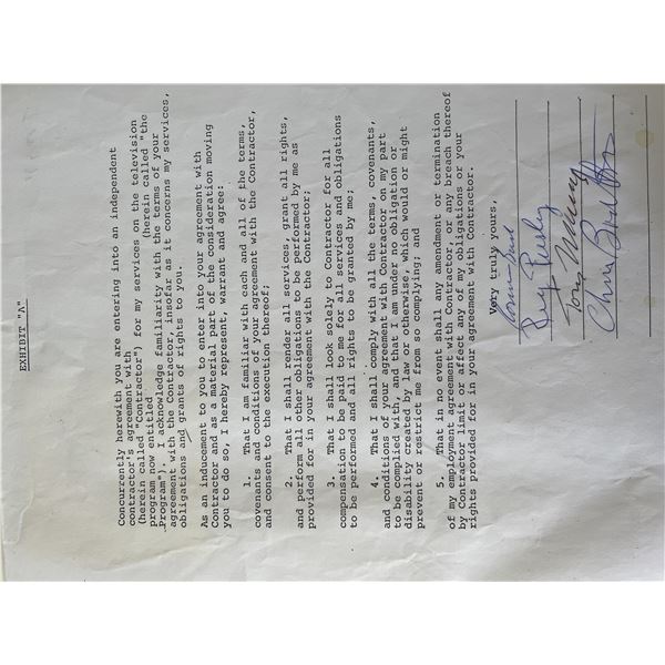The Troggs signed contract